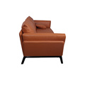 2020 новый дизайн коричневый анилиновый кожаный диван
