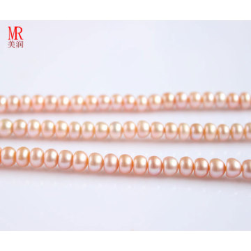 10-11mm Pink Fresh Pearl Pearl Strand, Strong Luster (ES127)