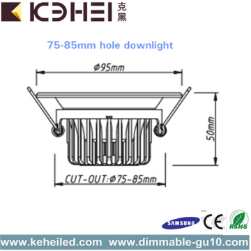 CE 220V LED Dimmable Downlights 5W SMD