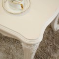 Dernière conception de table basse en bois blanc