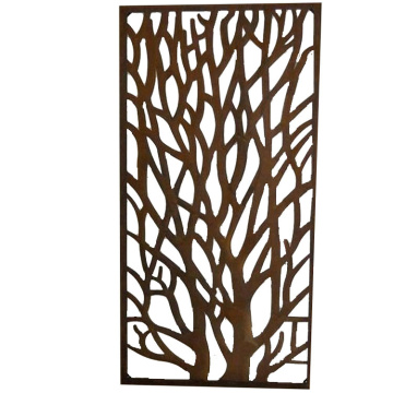 Laser Cut Metal Garden Decorativo Tela Painéis de parede