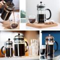 Cafeteira para prensas francesas de vidro de 12 oz de alto borosilicato