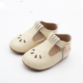 Soft leather christening baby girl party shoes