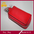 Handmade Zip Closure Business Leather Key Wallet Bag