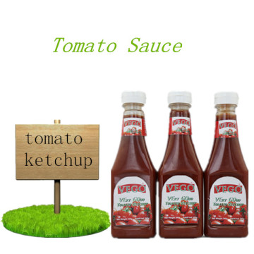 tomato ketchup in plastic bottle