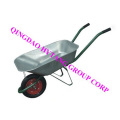 easy handle metal tray wheelbarrow