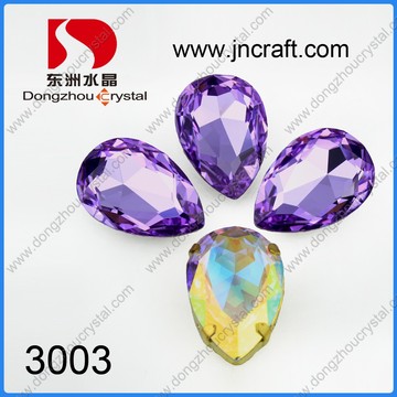 Amethyst 18*25mm Crystal Point Back Stone for Wholesale