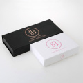 Branded White & Black Glossy Collapsible Gift Box