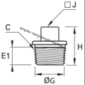 Square Headed BSPT Thread Plug