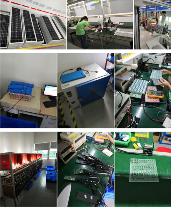 production of solar street light