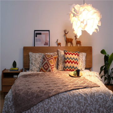 Jacquard Double Short Plush Fleece Winter Flannel Blankets