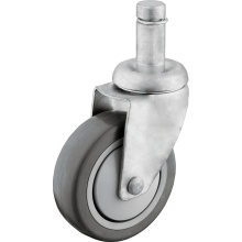 Medium Duty 4 Inch Grip Ring Stem Casters