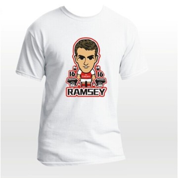 2014 nouveau équipe EPL du club football Arsenal fan ramsey cartoon t-shirts