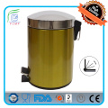 Modern Slim Round Shape Stainless Steel Waste Bin