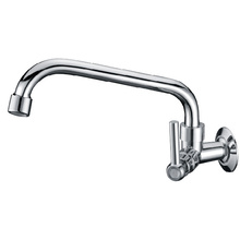Hot and cold double handles mixer kitchen faucet