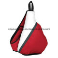 Bolso promocional del morral de la honda del triángulo del poliester 600d