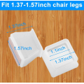 Square Furniture Silicone Chair Leg Floor Protectors