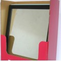 Schwarz weiß silber flach 30x120cm PS Mirror Frame