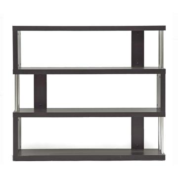 Black Ladder Metal Bookcase wooden shelf