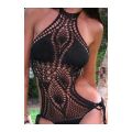 Sexy senhoras mão crochet beachwear swimwear swimsuits uma peça