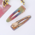 New Arrival Hot Sale Waterdrop Triangle Hair Clips Hollow Geometric Square Acrylic Hair Accessories Hairclips For Girls Gift