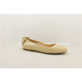 Neueste Art und Weise weiche lederne flache Ballerina-Dame Shoes mit Bogen