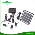 Mini Solar Power System with LED Spotlight Solar Home Kit with Detached Solar Panel with USB Port for Mobile Charge