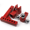 Three-ball adjustable trailer arm trailer connector