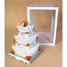 Pop Acrylic Display Shelf для тортов, рекламная стойка для показа