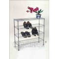 Modern Furniture DIY Knock Down Adjustable Metal Wire Shoe Rack