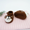 New Born Casual Design knitting baby booties