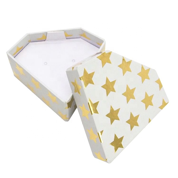 Diamond Shape Paper Jewelry Packaging Earring Box