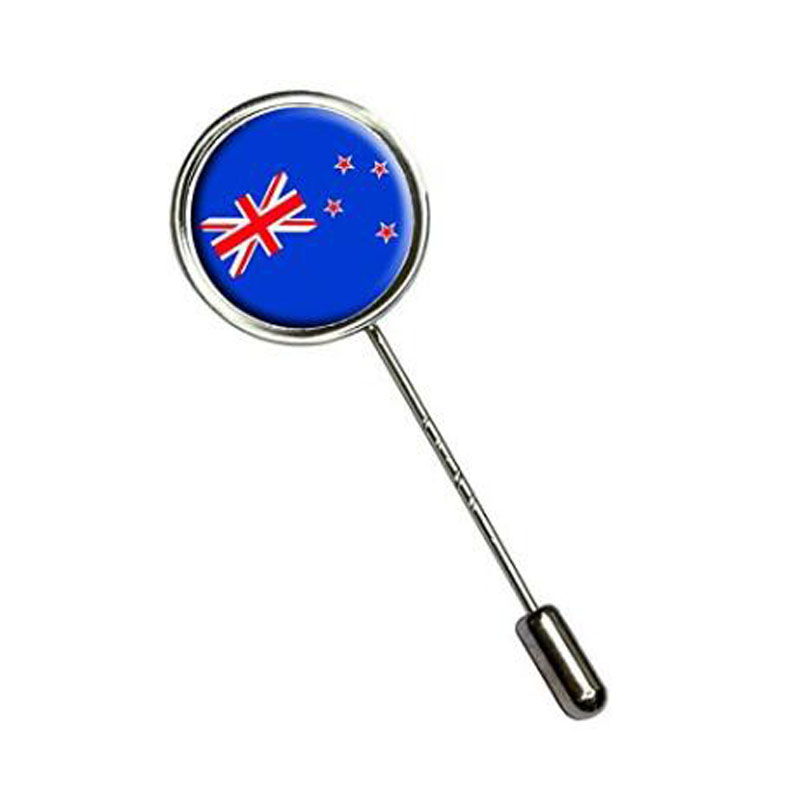 New Zealand Flag Stick Hat Brooch Pin