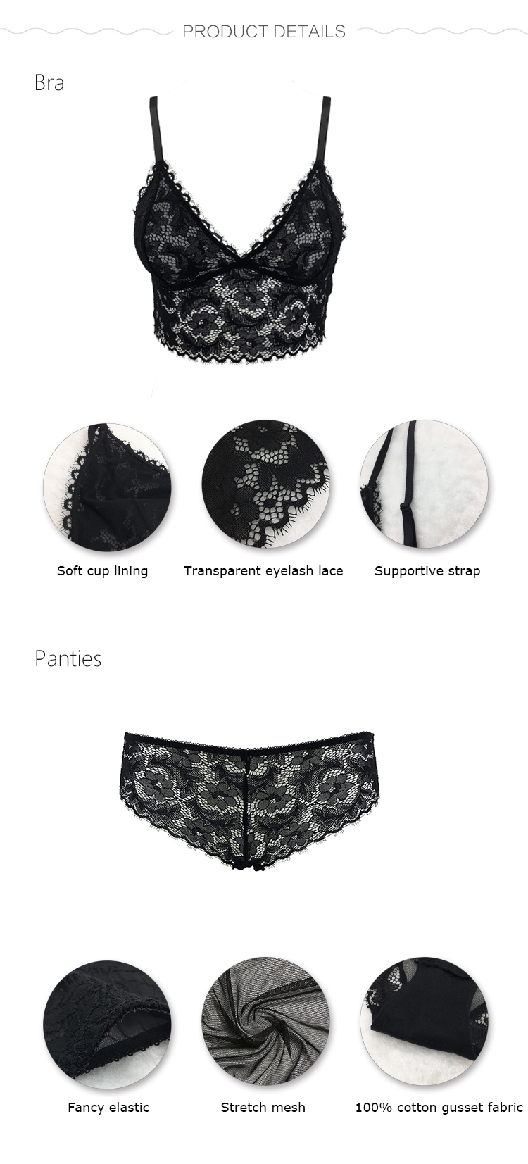 Women underwear set-product detail