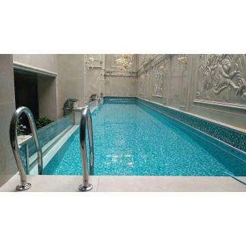 Transparent cast acrylic panel for swimming pool