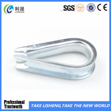 Type commercialisé Electro-Galvanized Wire Rope Thimble