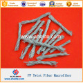 PP Fibra Twist fibra de onda PP em vez de fibra de aço