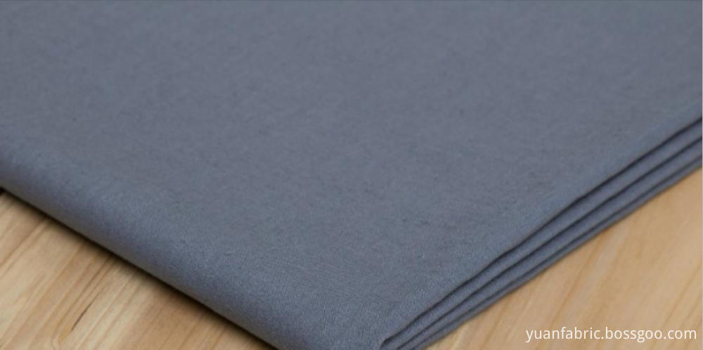 142textile Cotton Polyester Blend Woven Dyed Shirting Fabric