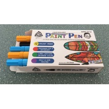 Plástico reciclado PP Barrel Oil Paint marcador 12 PCS na caixa