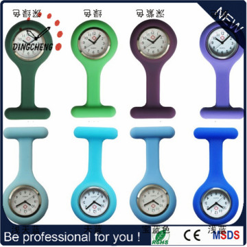 2015 de silicona de silicona de estilo de promoción reloj de enfermera / reloj de enfermera de silicona (DC-129)