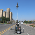 led trailer mobile AC mast solar light tower