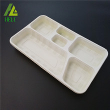 PP food grade plastic tray with 6-compartment