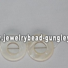 donut shape freshwater shell beads