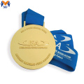 Promotion gift shiny gold metal gold medal