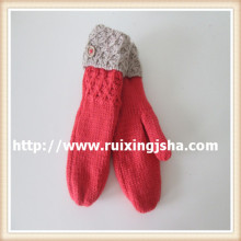 Lady Hand knitted remix winter gloves