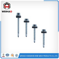 Zinc plated hex head self drilling screw