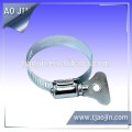 Stainless steel handle hose clamp