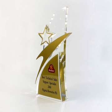 trophées d&#39;affaires étoiles en ligne personnalisés bon marché