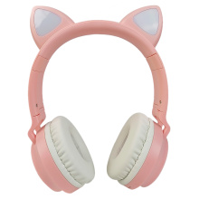 cat ear LED glowing bluetooth headset