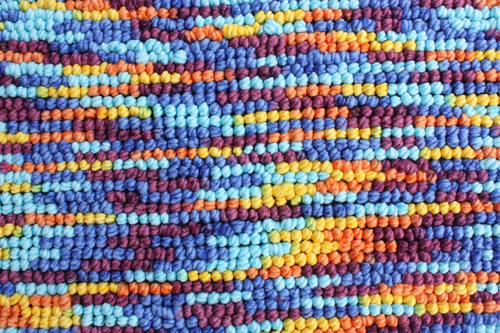 Polyester Loop Shaggy Rug with Spacedye yarn